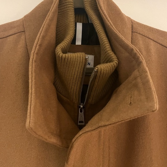 Cole Haan Men's Camel Trench Coat - Picture 8 of 12